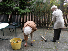 Gemeinsam wird aufgeräumt