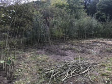Das Tipi erhält Konturen