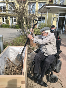 Die Hochbeete im Winter 2019
